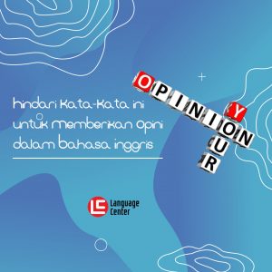 opini dalam bahasa inggris