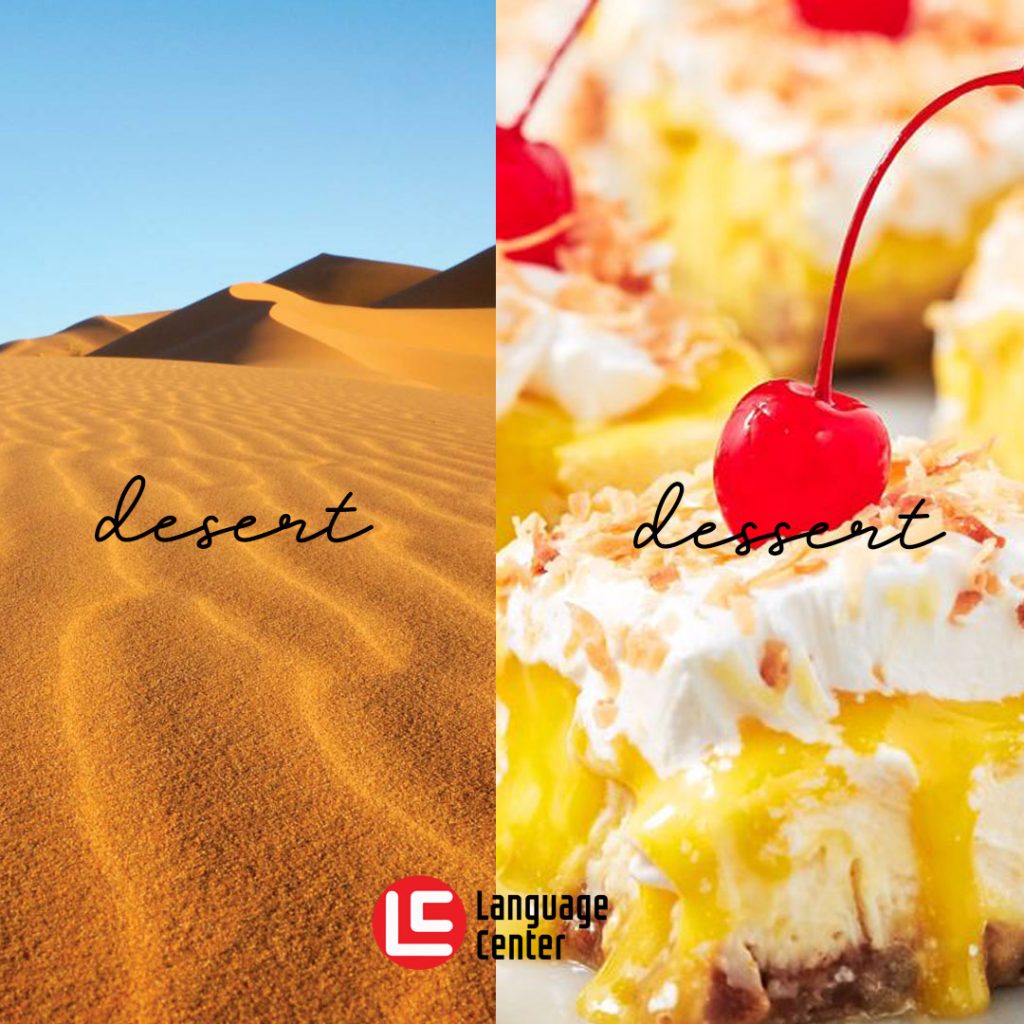 Perbedaan Desert dan Dessert dalam Bahasa Inggris