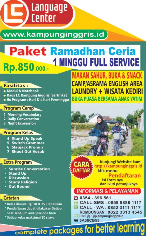 Paket Ramadhan Ceria Kampung Inggris LC 1 Minggu