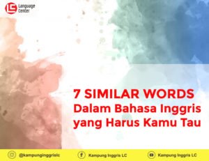 daftar similar words dalam bahasa inggris