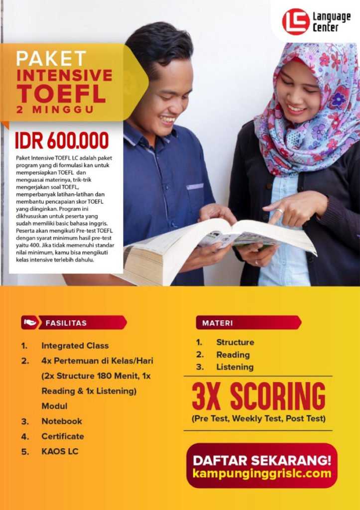 belajar toefl dan ielts di lc