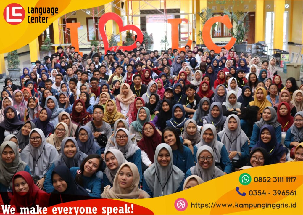 Foto bersama para siswa Paket Intensive Kampung Inggris LC