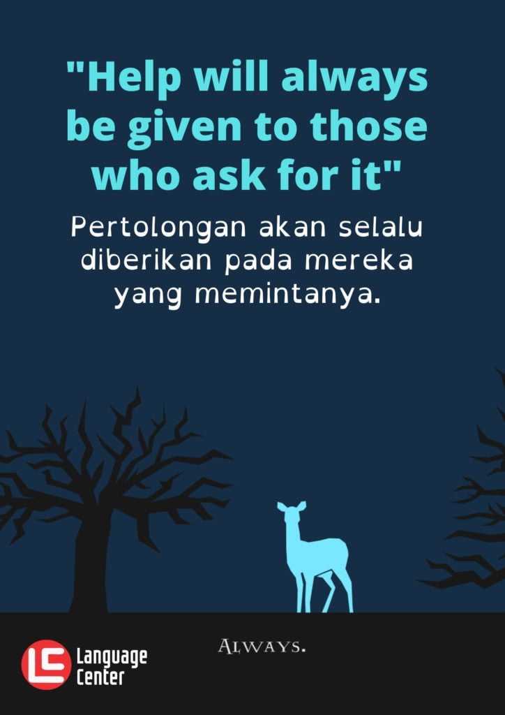 Kutipan Novel Harry Potter Bahasa Inggris 14 - Help will always...