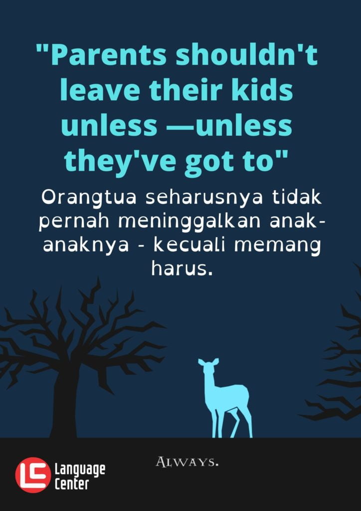 Kutipan Novel Harry Potter Bahasa Inggris 20 - Parents shouldnt...