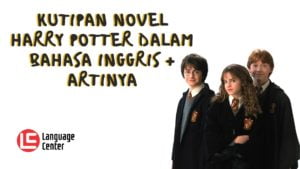 Kutipan Novel Harry Potter dalam Bahasa Inggris dan Artinya