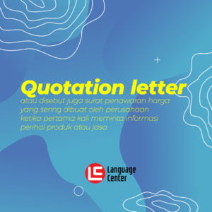 format quotation letter