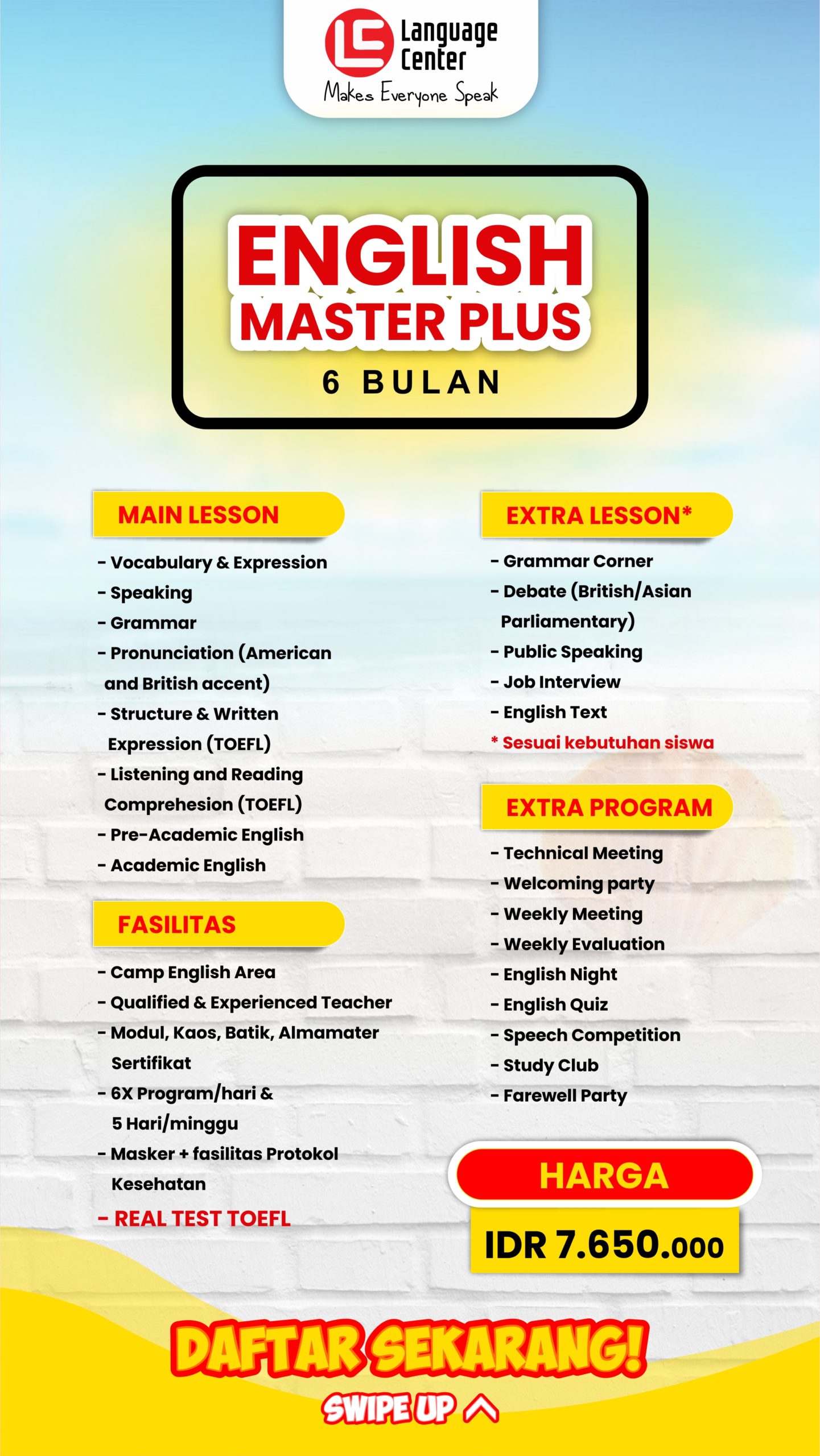 ketua program in english