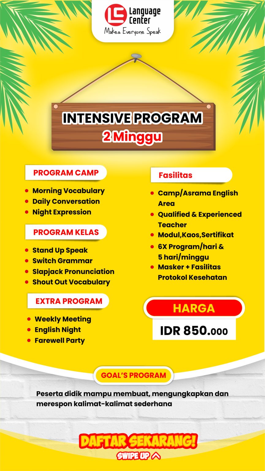Paket Intensive 2 Minggu Paket Intensive 2 Minggu Kampung Paket Intensive 2 Minggu Paket Intensive 2 Minggu Kampung
