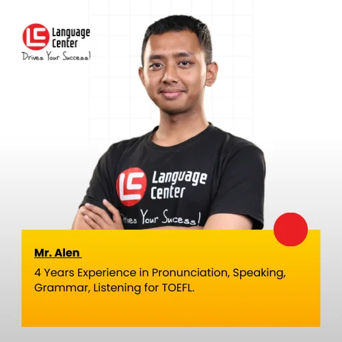4 Years Experience in Pronunciation, Speaking, Grammar, Listening for TOEFL.